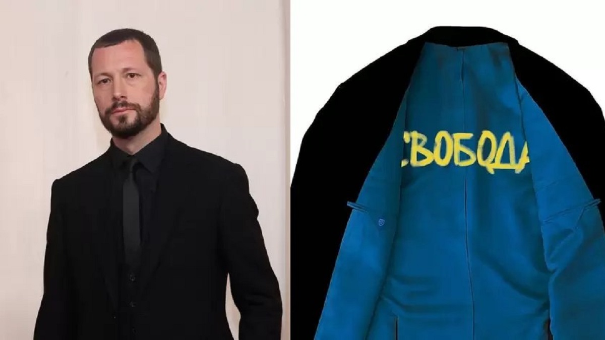 Символічно:  премію “Оскар” Мстислав Чернов отримав у костюмі зі словом “Свобода”