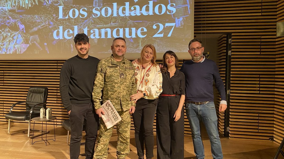 У Мадриді відбулася презентація фільму “Солдати танку 27” про українських танкістів
