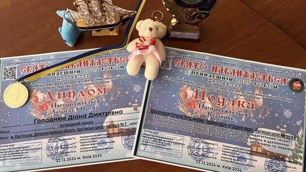 Учні Кам’янської школи мистецтв №2 здобули перемоги на київському конкурсі