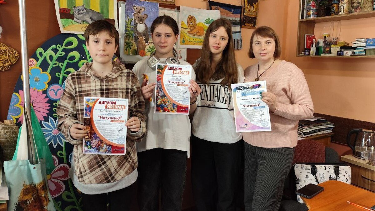 Юні художники з Кам’янського знову серед переможців Міжнародного конкурсу “Натхнення”