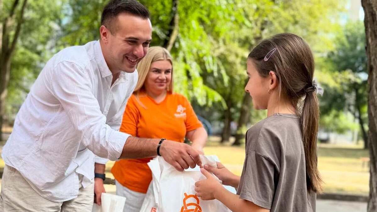 В Каменском для малышей провели мероприятие ко Дню Независимости