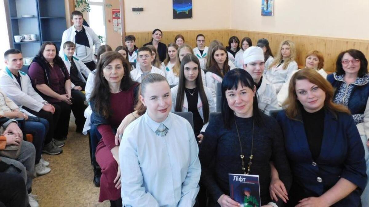 Коли слово лікує душу: студенти-медики познайомились  з  письменницею Катериною Кравченко