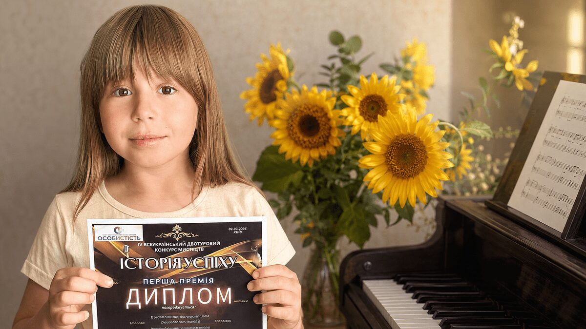 Перемога на конкурсі “Історія успіху”: тріумф учениці Кам’янської школи мистецтв №2