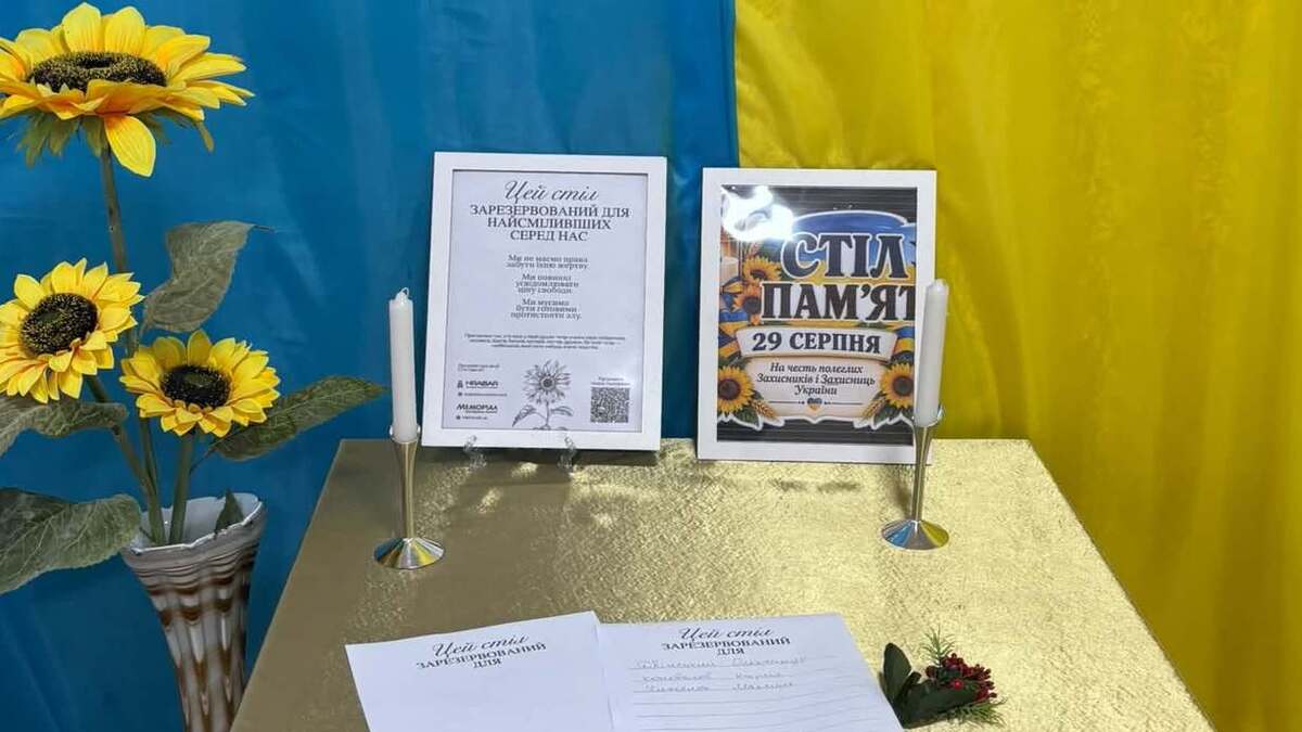 Камʼянська школа мистецтв № 2 долучилася до всеукраїнської акції “Стіл памʼяті – 2026”