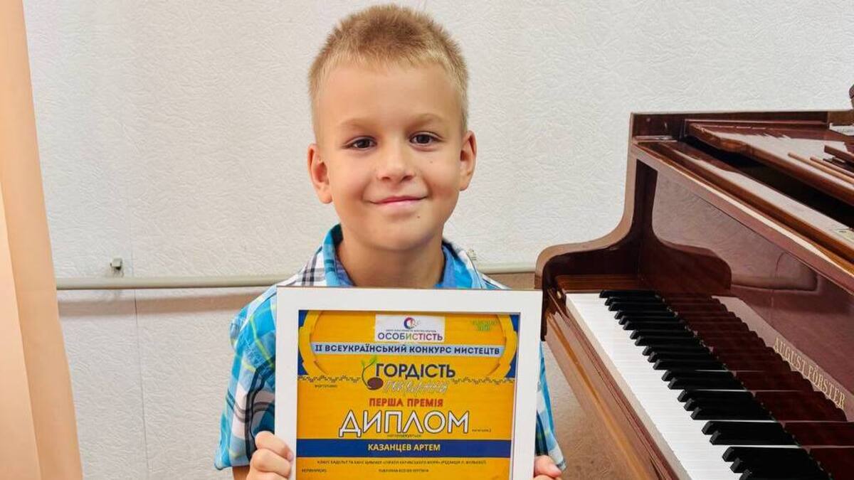 Юний талант із Кам’янського завоював серця журі на Всеукраїнському конкурсі мистецтв